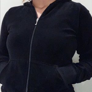 Juicy couture black zip up jacket